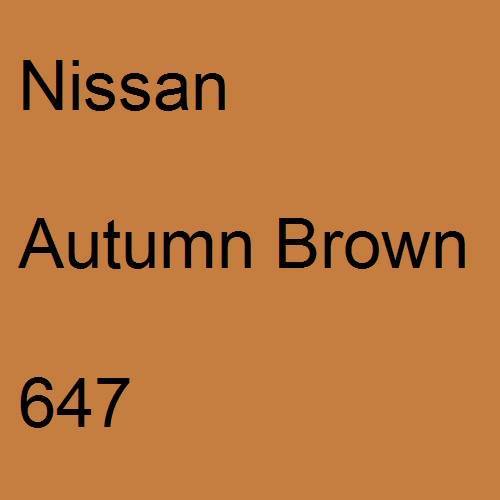 Nissan, Autumn Brown, 647.